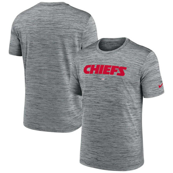 Men's Kansas City Chiefs Gray Velocity Performance T-Shirt